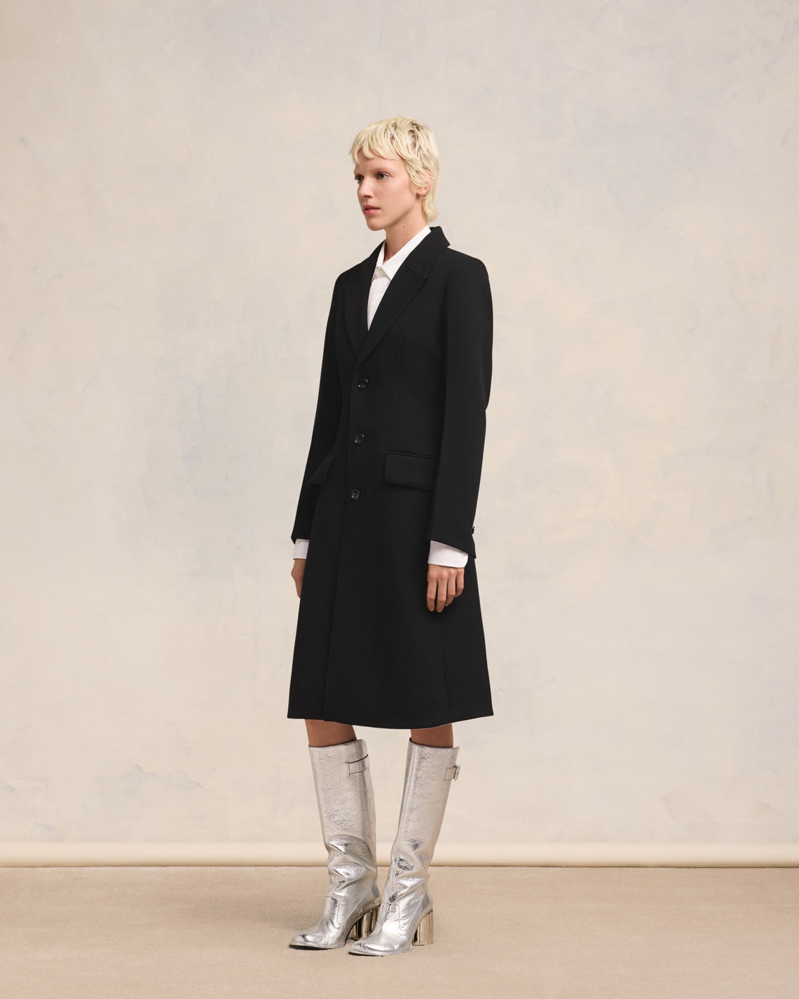 ADJUSTED THREE BUTTONS COAT - 6