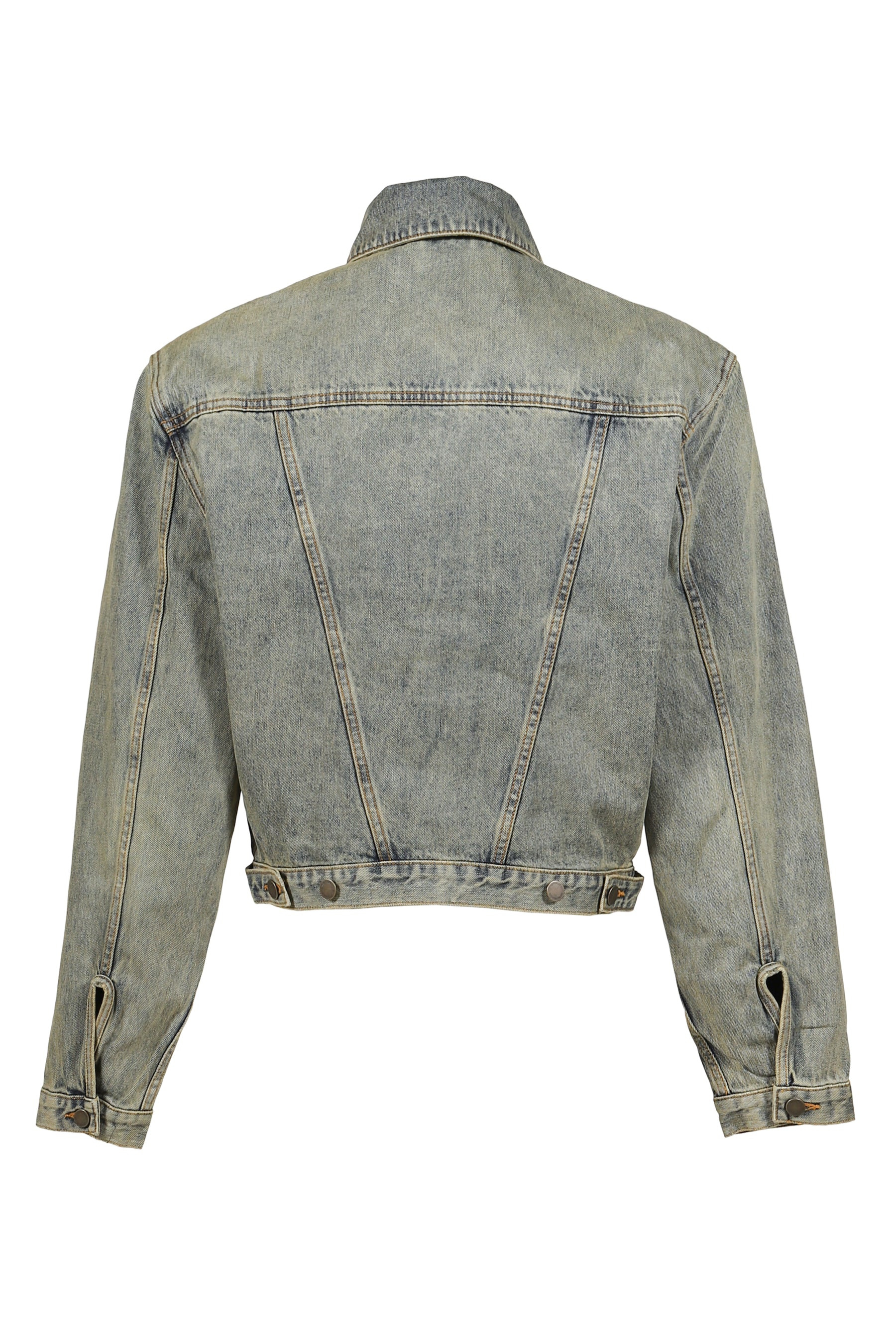 SHRUNKEN DENIM JACKET / SURFACE WAVE - 2