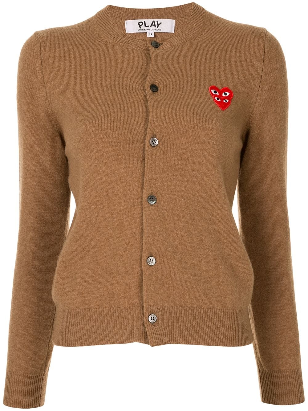 logo-embellished cardigan - 1