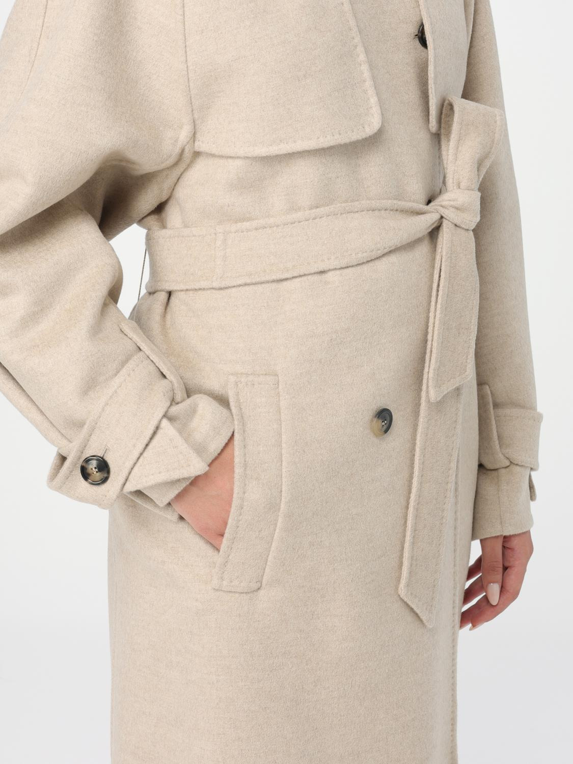 Max Mara Coat Woman Beige - 5
