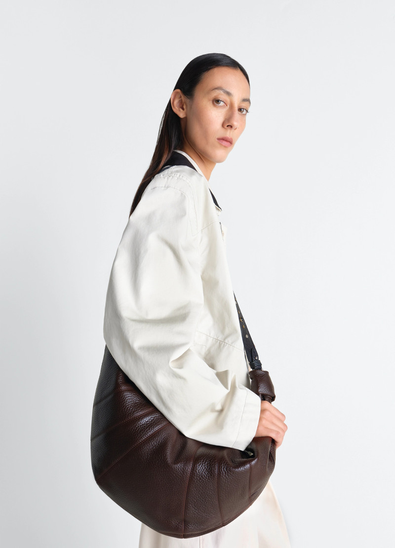 Lemaire WESTERN STUDS LARGE CROISSANT BAG IN LEATHER outlook