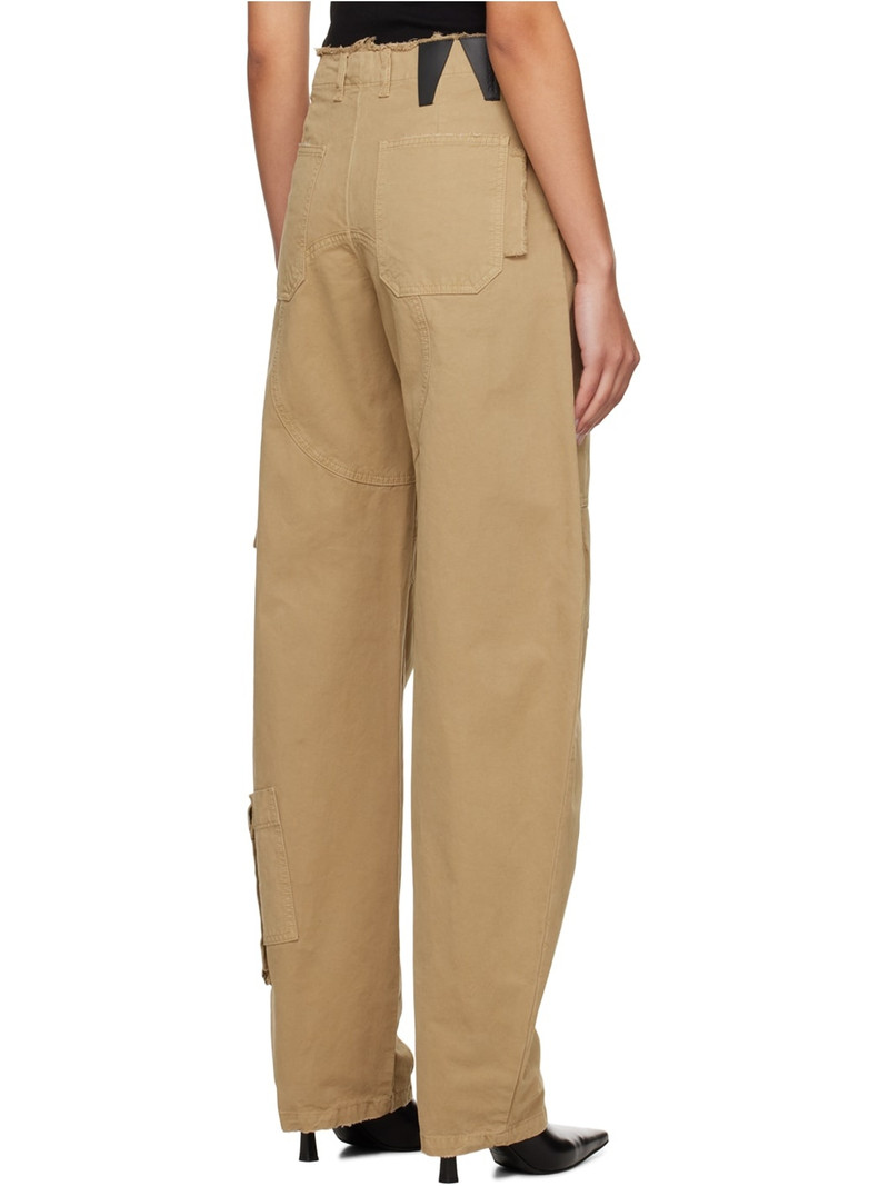 Beige Rosalind Cargo Pants 3
