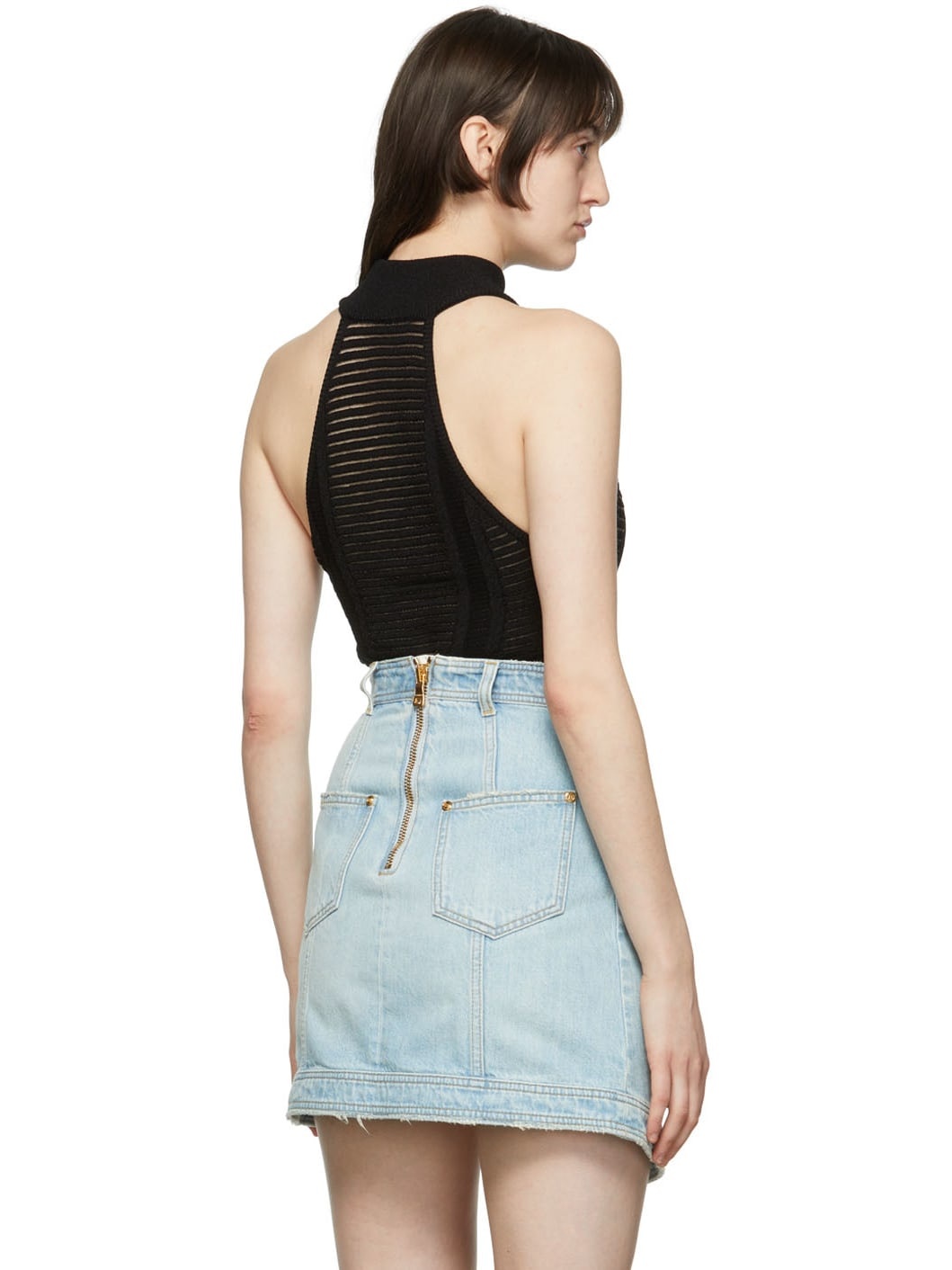 Black Viscose Bodysuit - 3