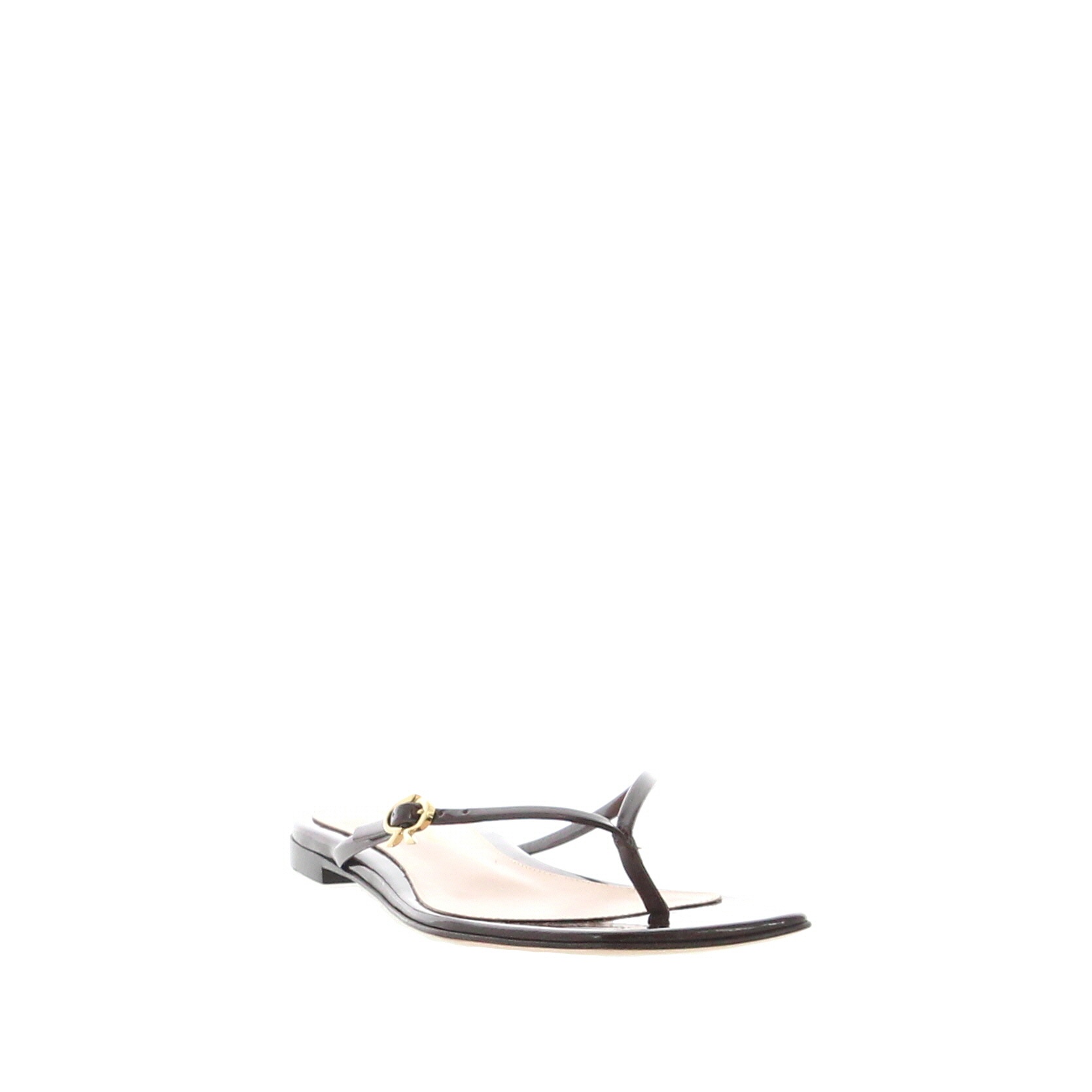 Gianvito Rossi – Flat Ribbon Thong Brown - 2