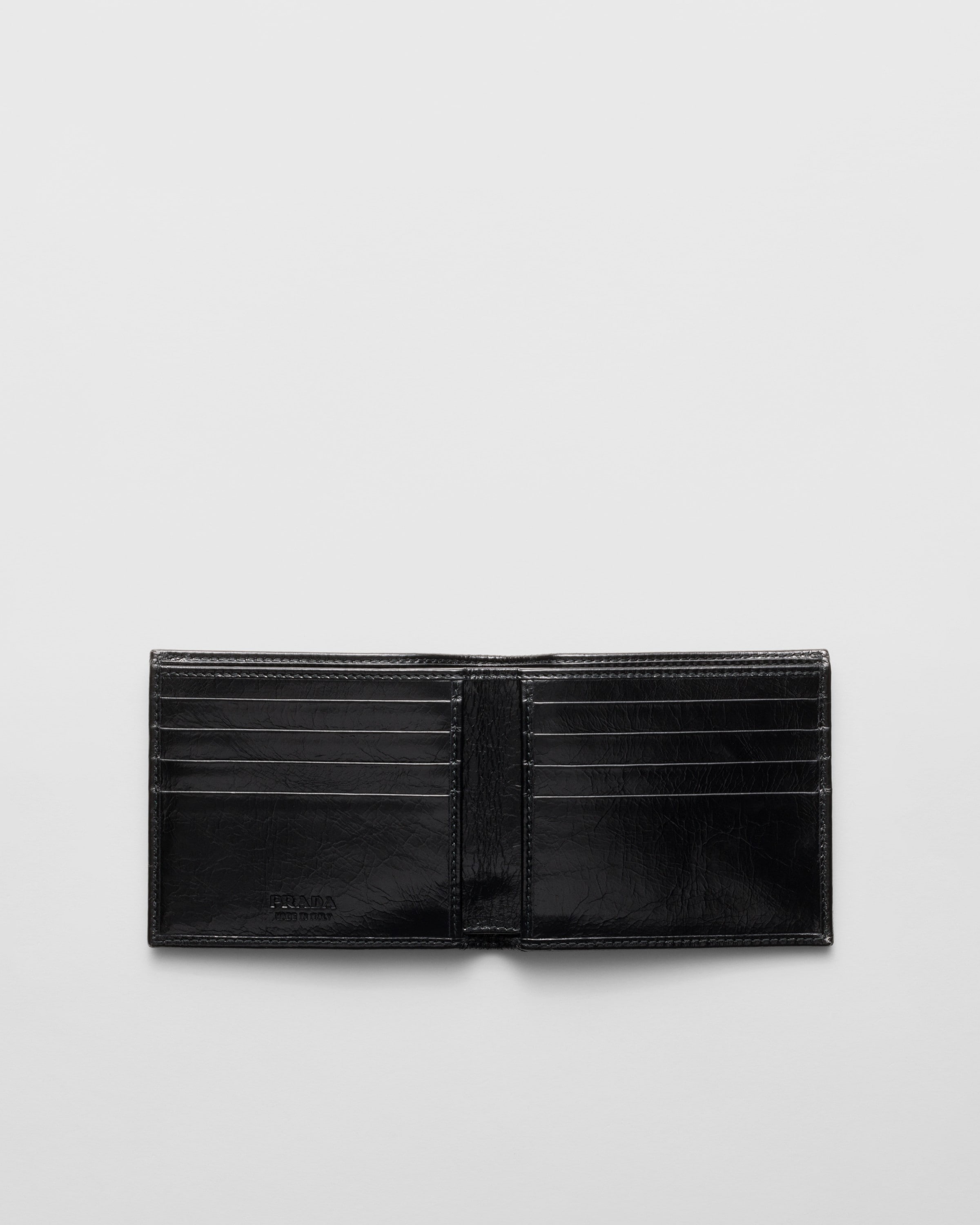 Re-Nylon and leather wallet - 2