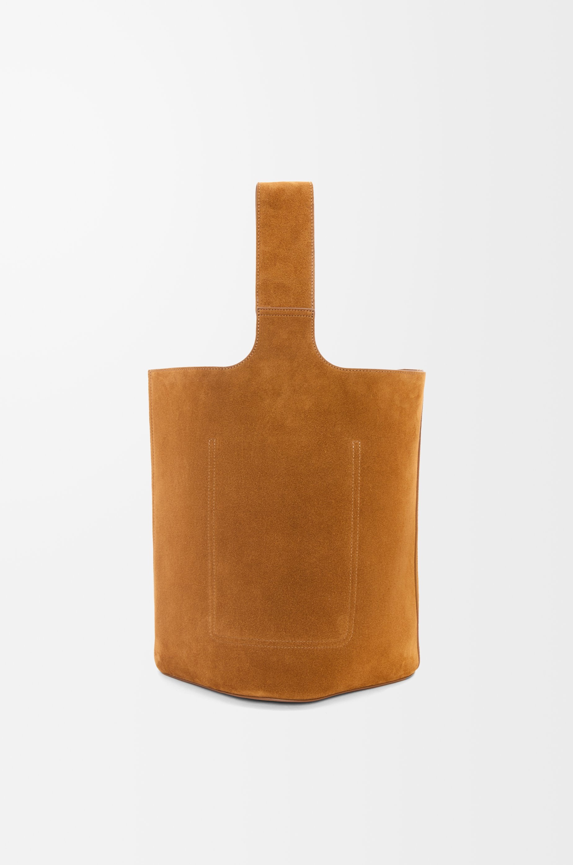 Large Pebble bucket bag in suede calfskin - 5