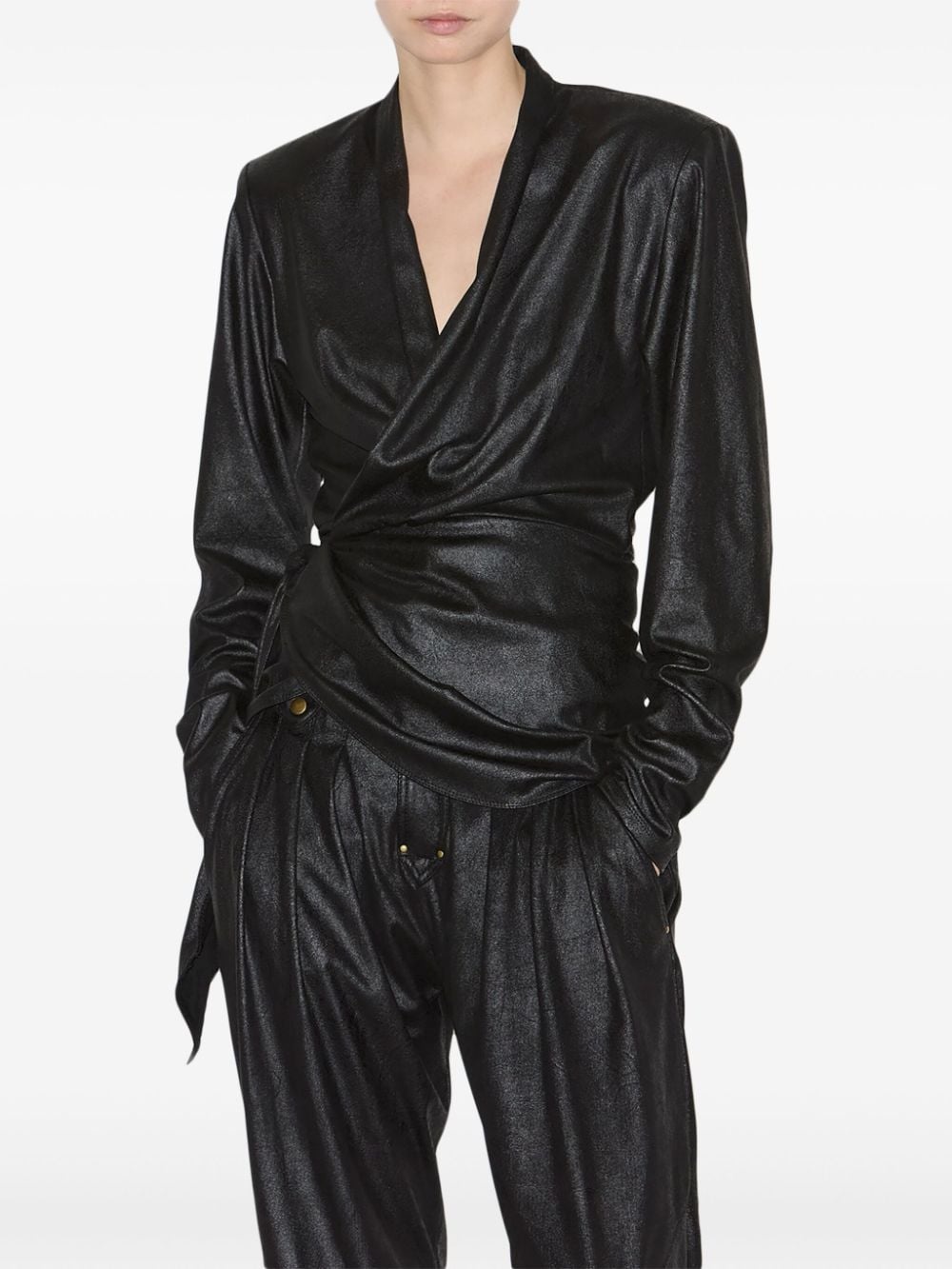 Cinaye wrap top - 3