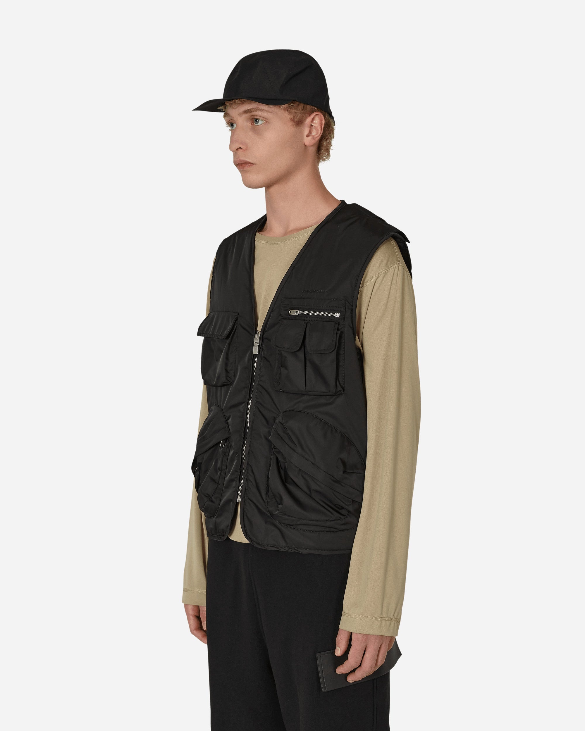 Multipockets Nylon Vest Black - 2