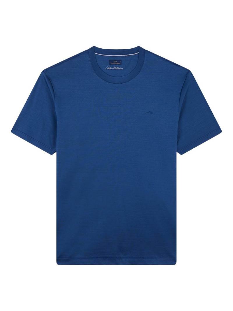 shark fin embroidery jersey T-shirt 1