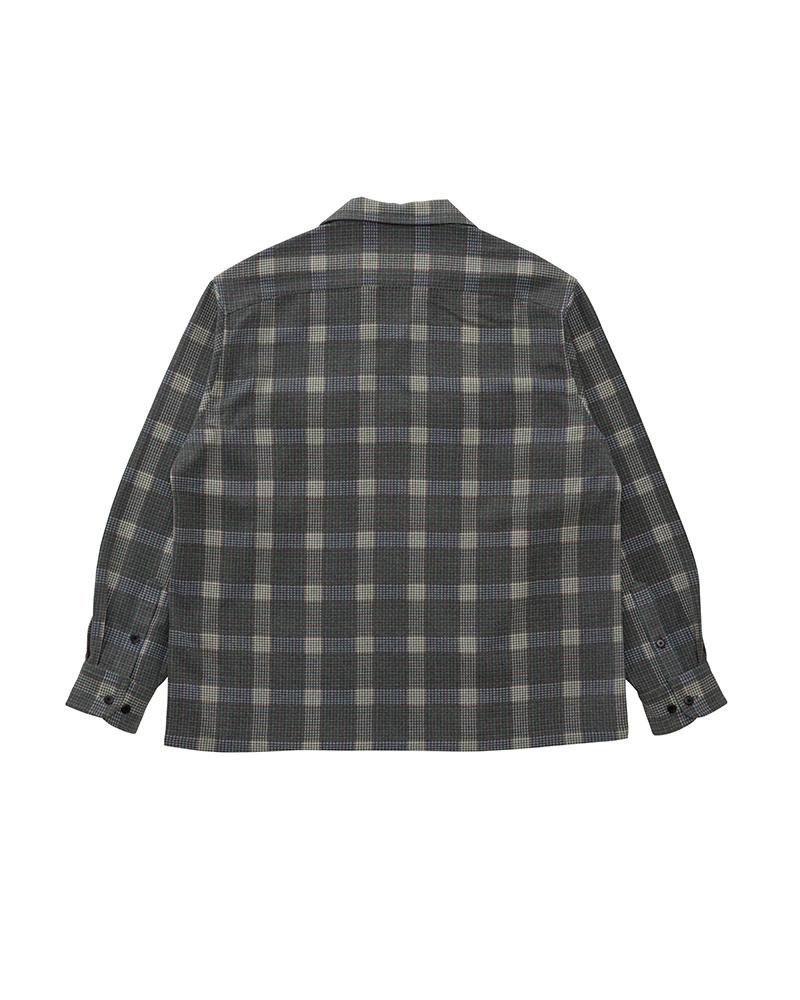 visvim CARROW SHIRT CHECK L/S GREY outlook