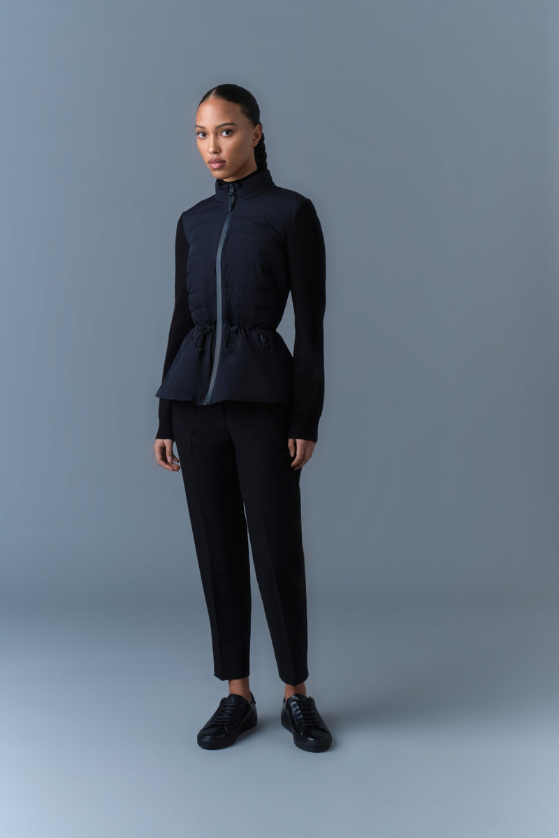 MACKAGE LAIKA Hybrid Down Jacket with Peplum outlook