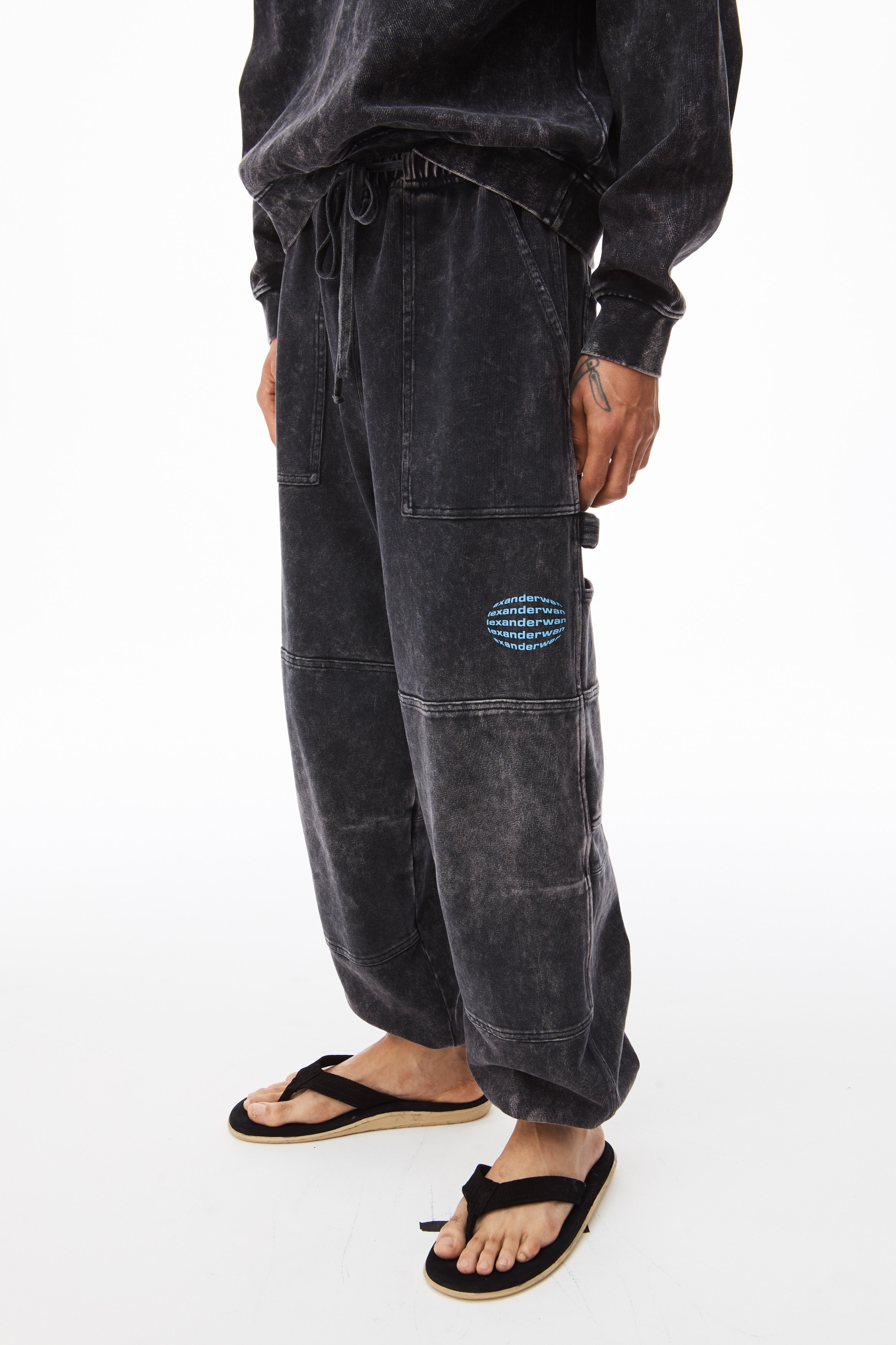 CARPENTER SWEATPANT IN ACID WASH JERSEY - 4