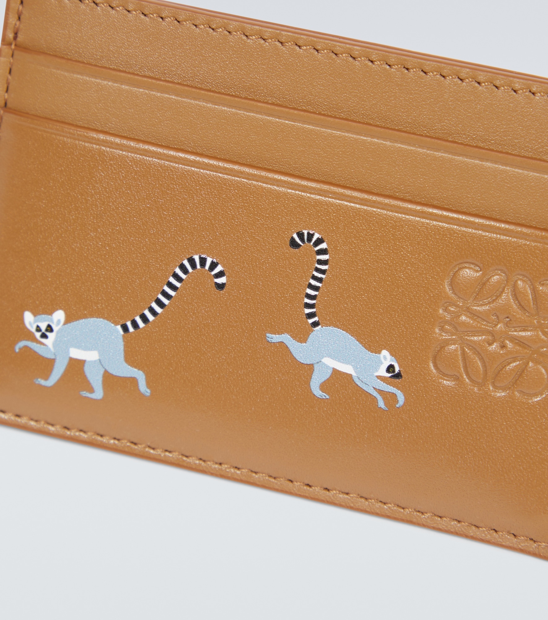 x Suna Fujita Lemur leather card holder - 3