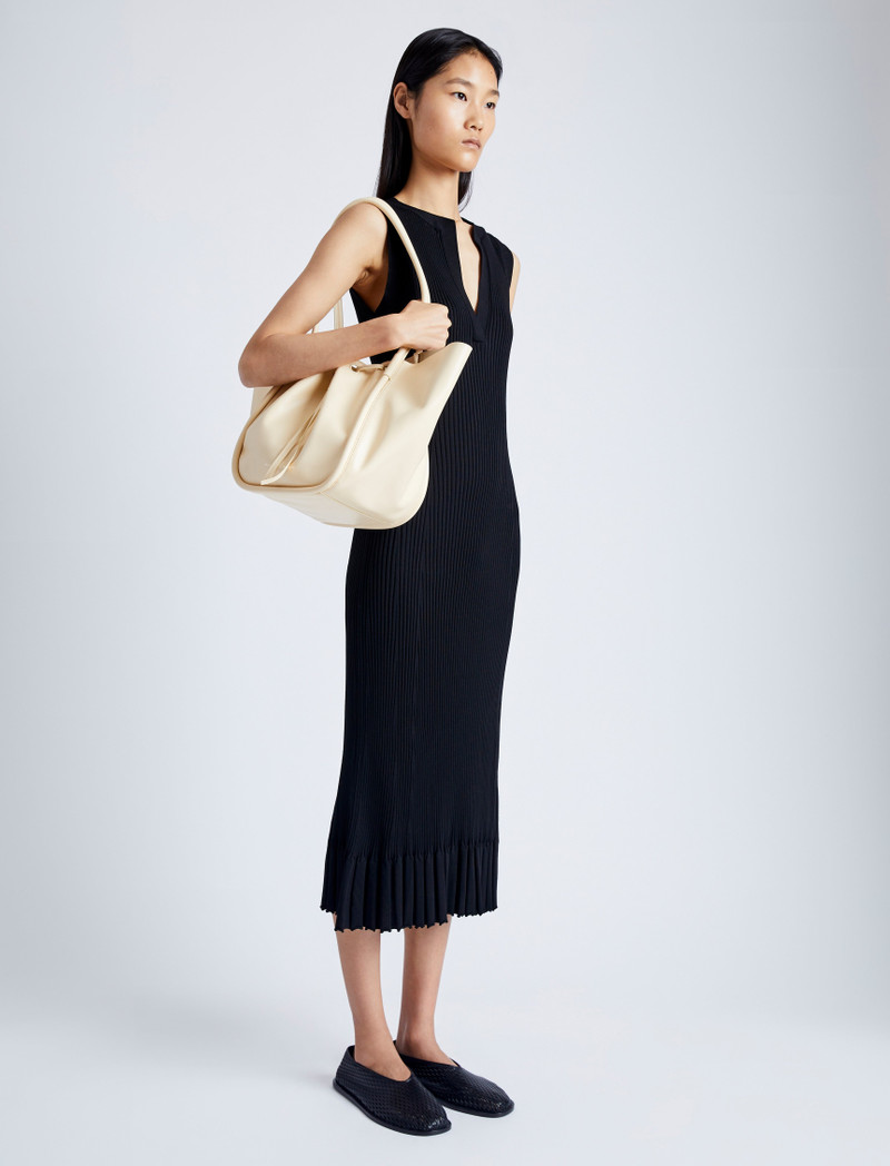 Proenza Schouler Large Ruched Tote in Shiny Calf outlook