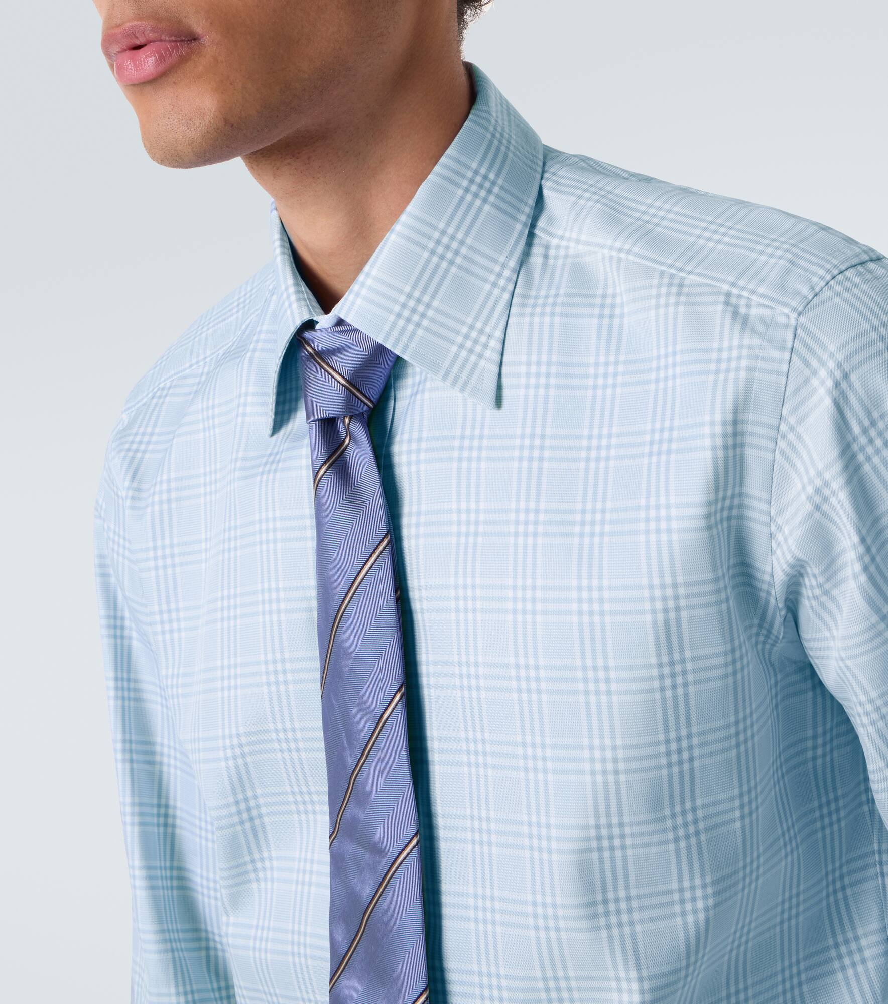 Checked cotton shirt - 5