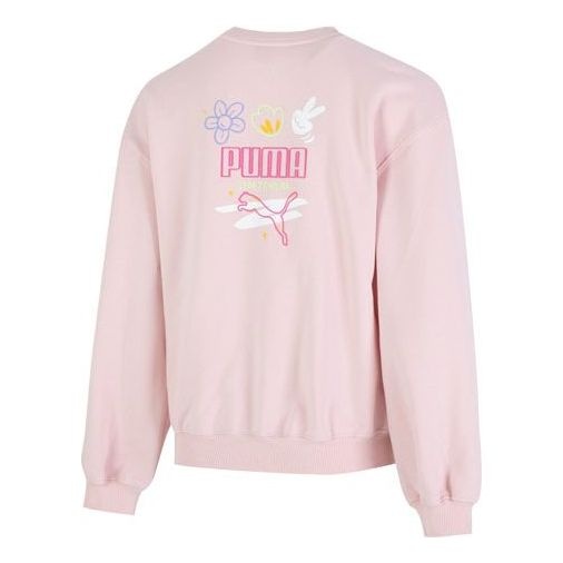 (WMNS) PUMA Graphic Sweatshirt 'Pink' 537518-88 - 2