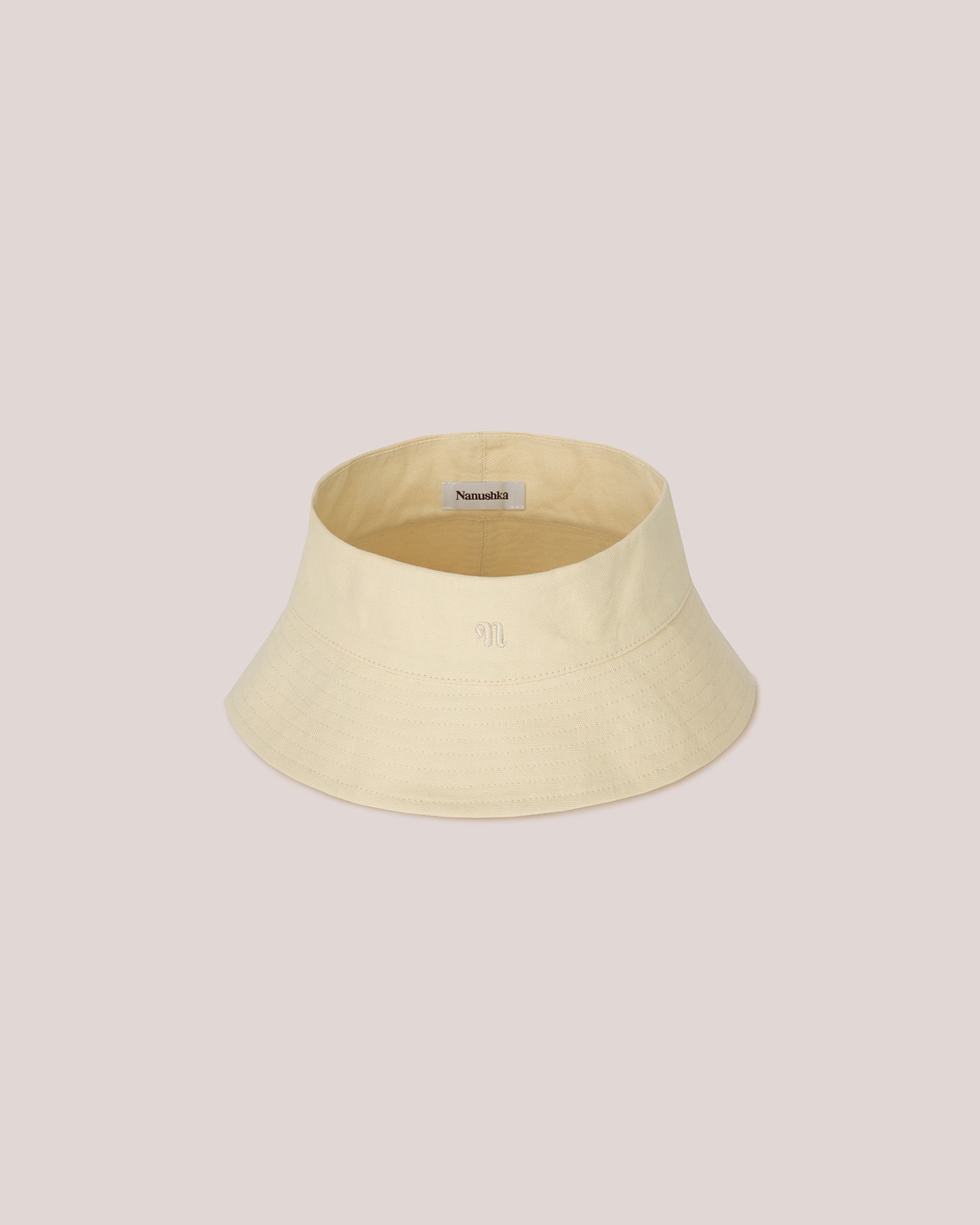 LAMONT - Organic cotton canvas visor - Creme - 1