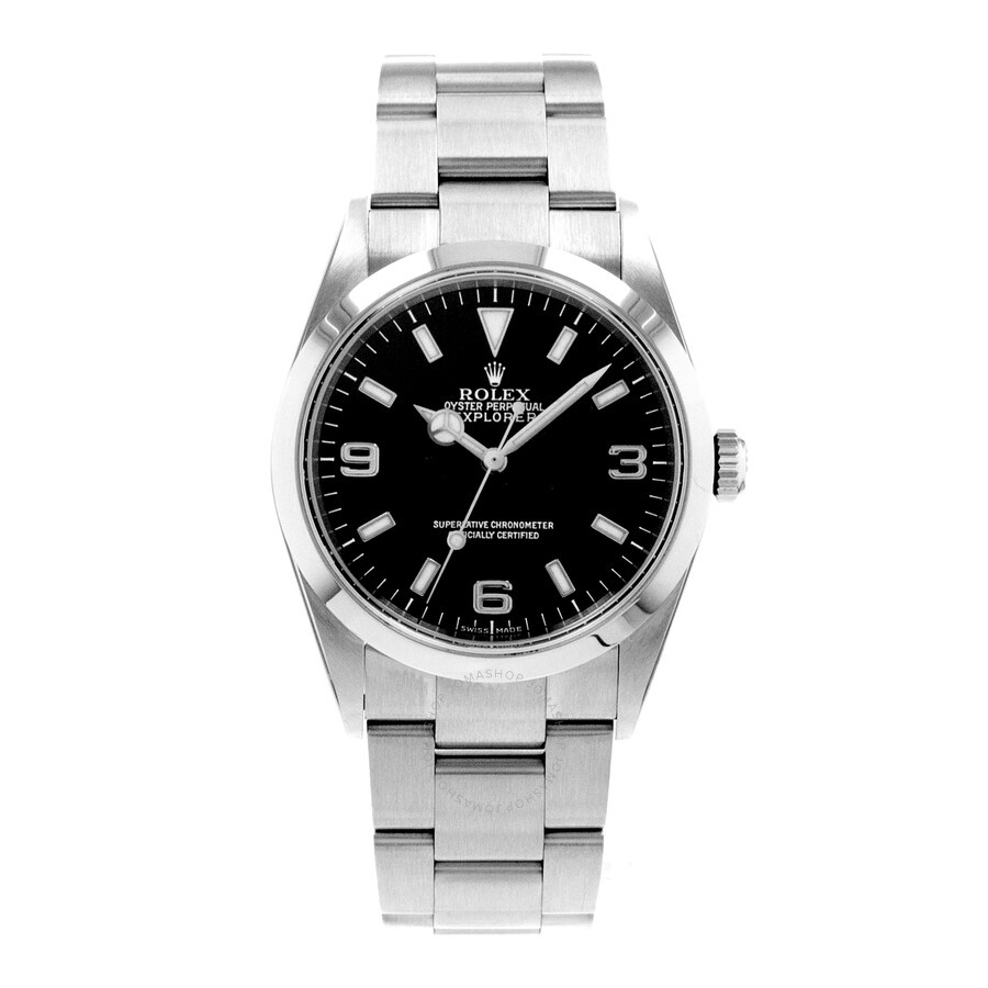 Pre-owned Rolex Explorer Automatic Chronometer Black Dial Men's Watch 114270 BKSO - 2