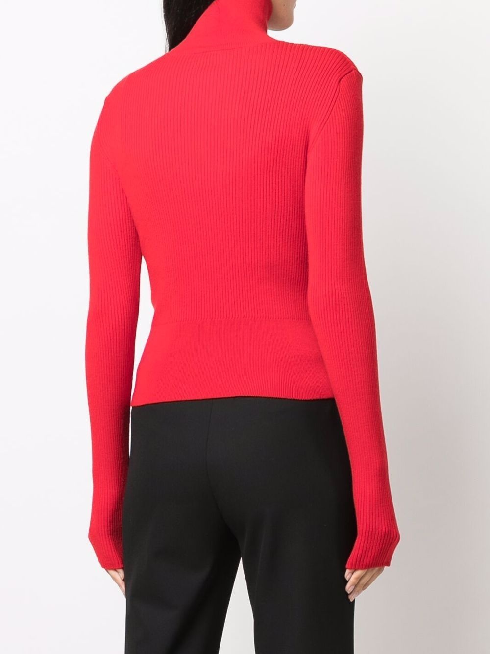 merino-blend mock-neck jumper - 7