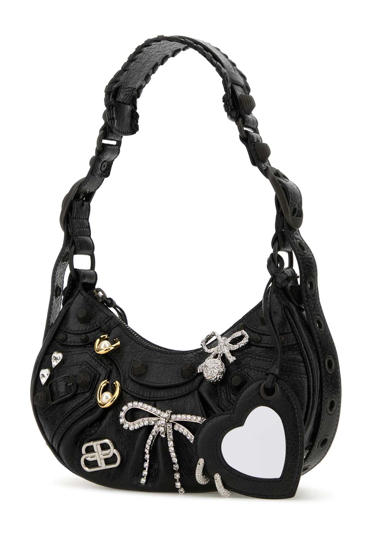 Balenciaga Women Slate Leather Le Cagole Xs Shoulder Bag - 2