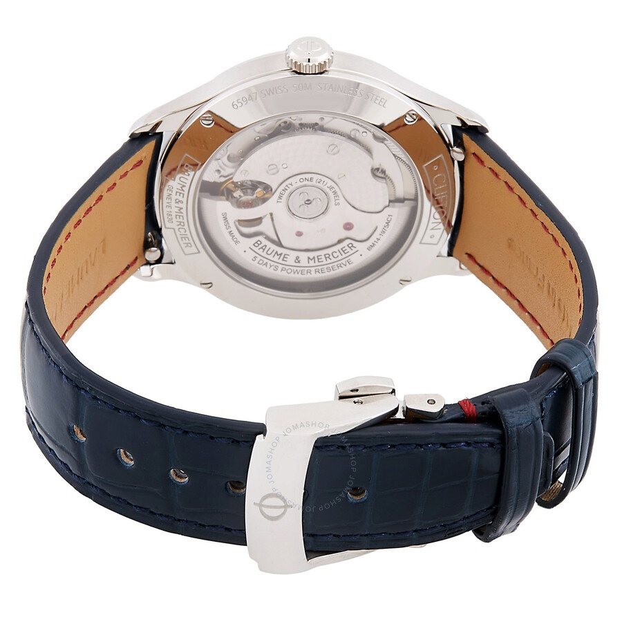 Baume Et Mercier - Baume et Mercier Clifton Automatic Moon Phase Blue Dial Men's Watch M0A10756 - 3