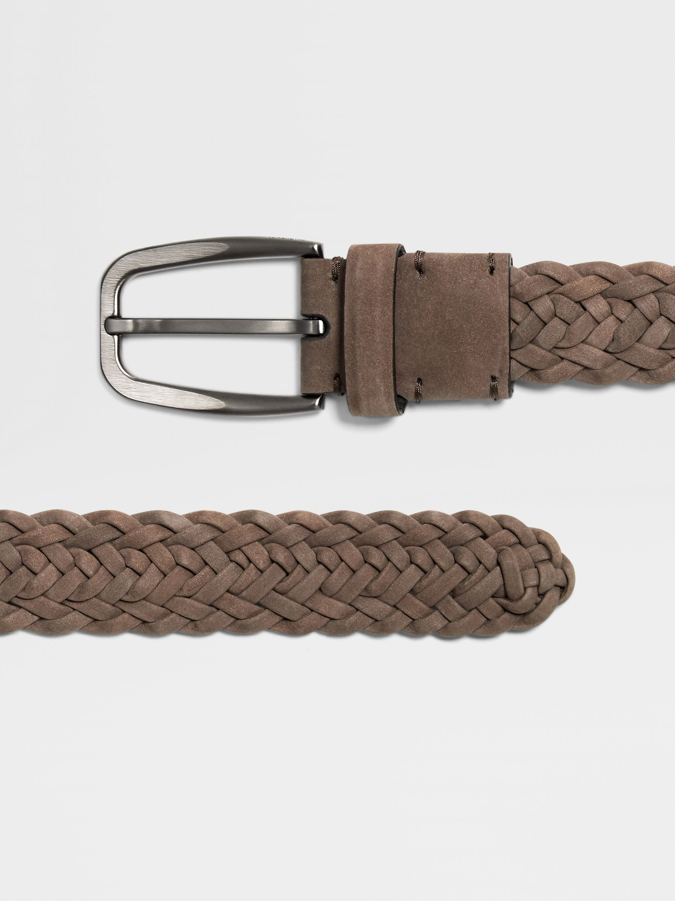 BROWN LEATHER BELT - 2