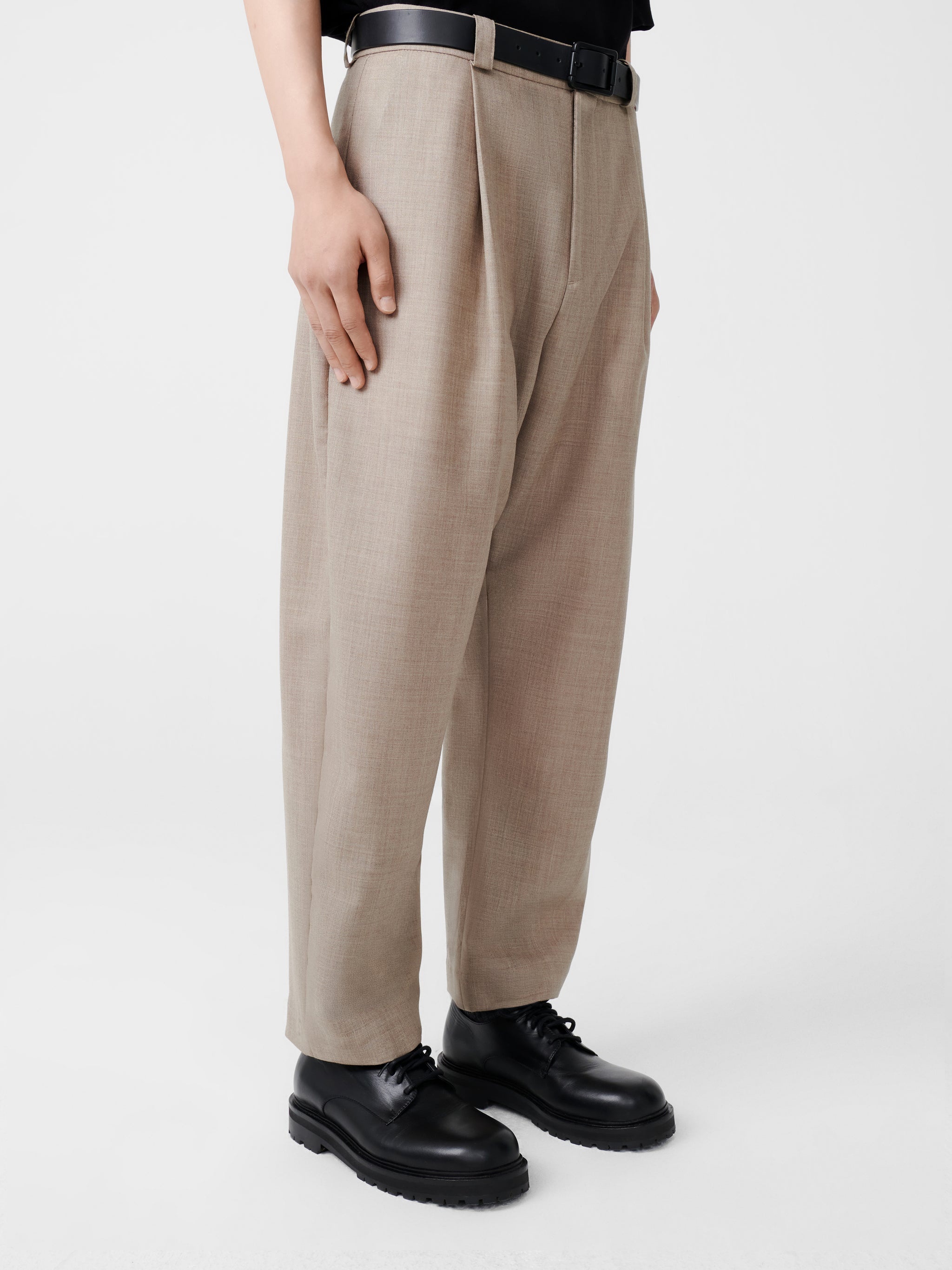 Tuck Tropical Wool Pant - 6