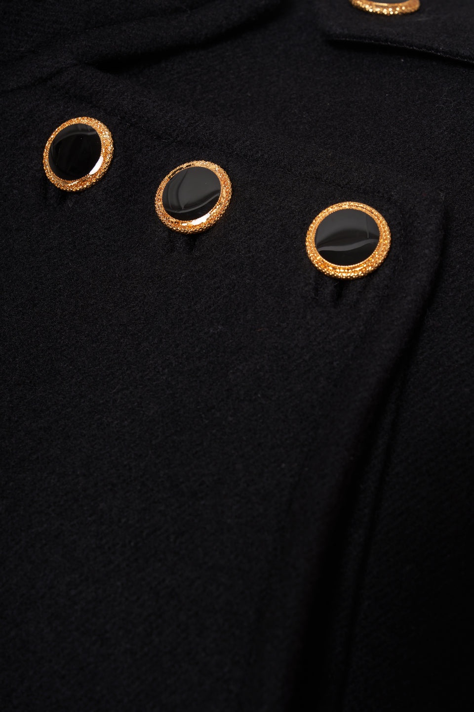 WOOL CAPE WITH JWL BUTTONS - 3