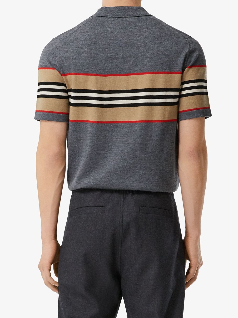 Icon stripe polo shirt - 4