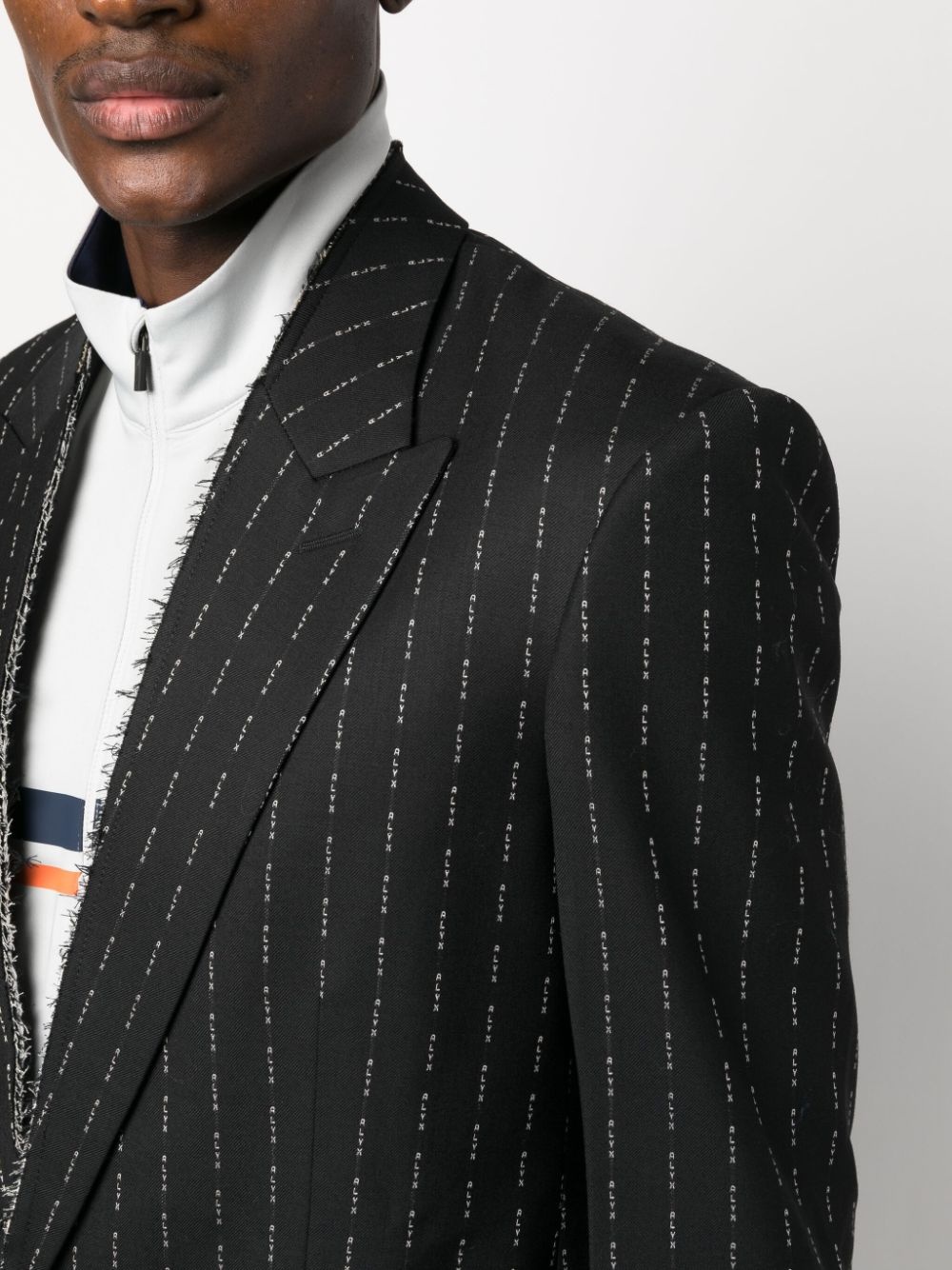 embroidered wool-cashmere blazer - 5