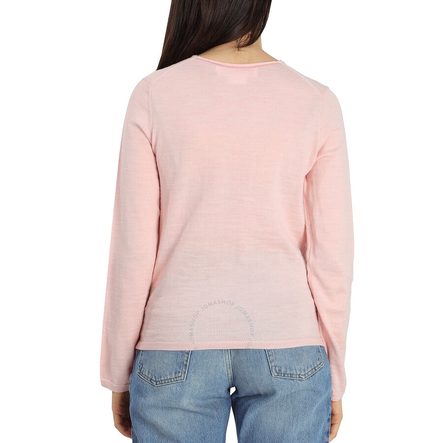 Comme Des Garcons Girl Long Sleeve Bow Embroidered Sweater - 3