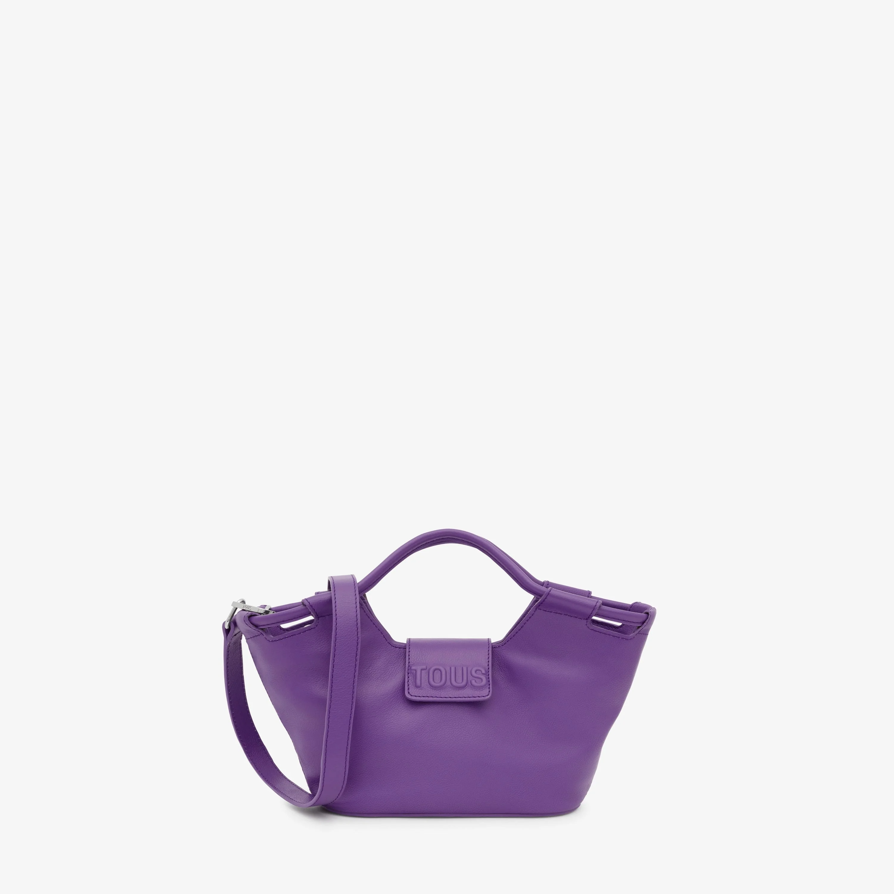 Small purple leather Tote bag TOUS Sun - 1