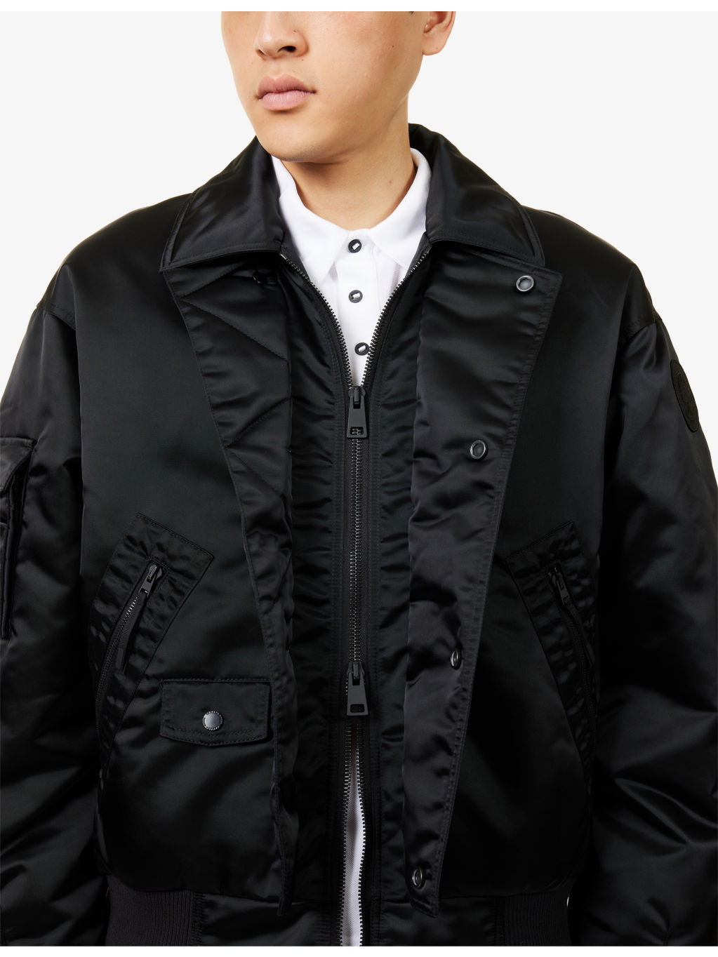 Seguin Aviator Spread-Collar Bomber Jacket - 6