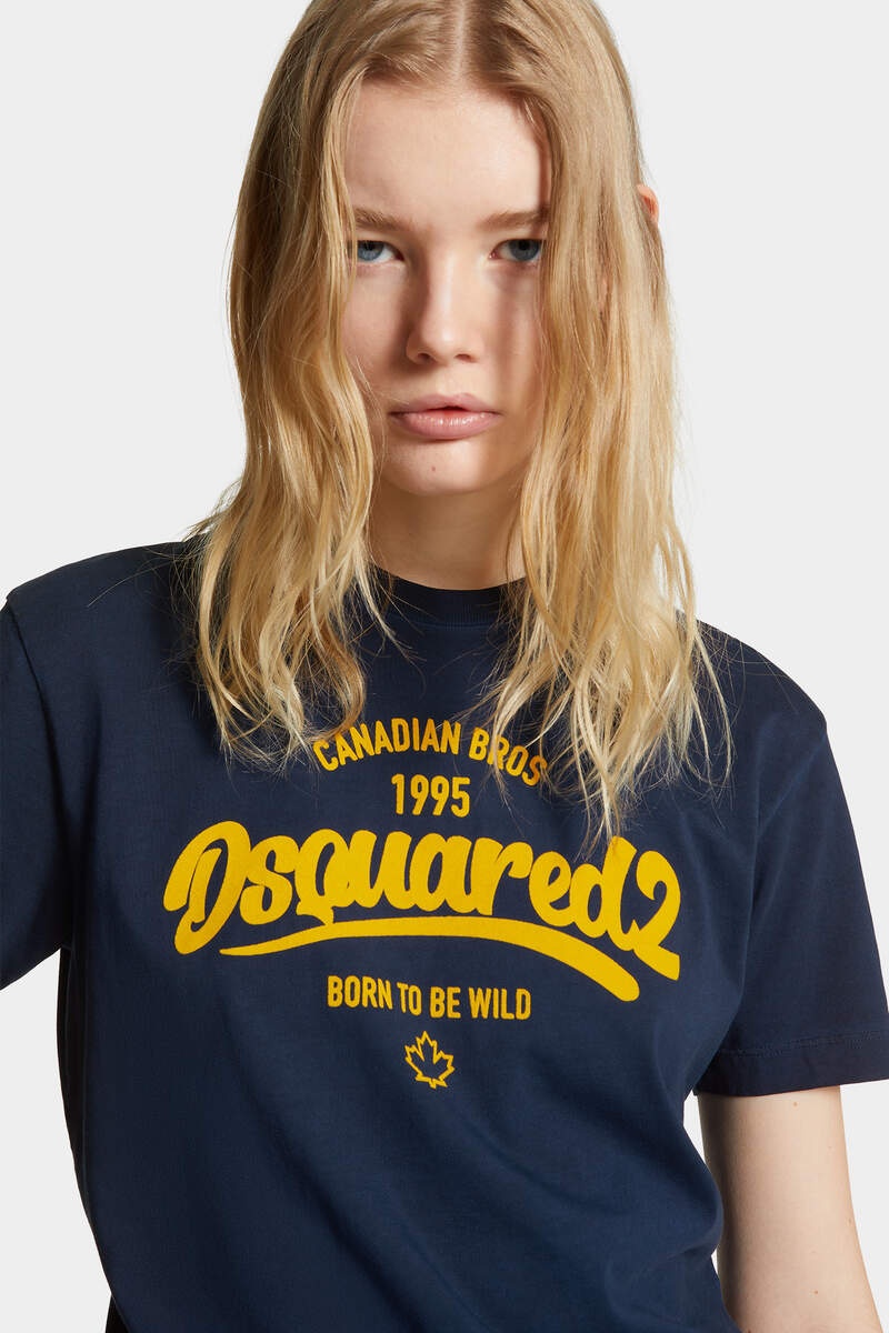 SUPER NEGATIVE DYED JUST RIGHT FIT BORN TO BE WILD T-SHIRT - 5