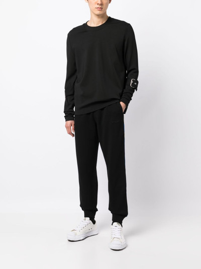 Helmut Lang logo-embroidered cotton track pants outlook