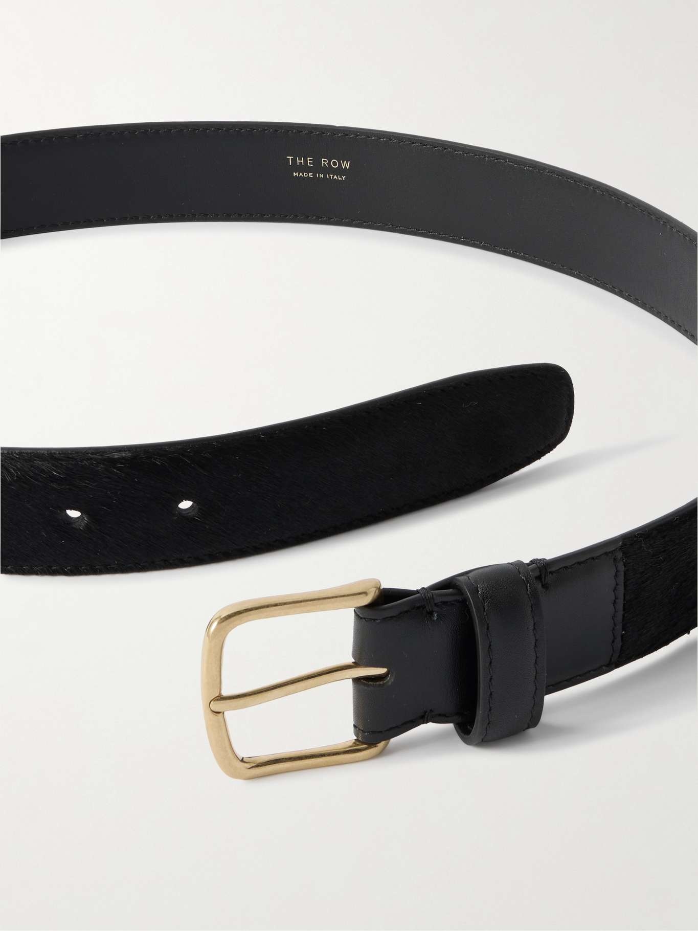 Pony hair belt Black - 3
