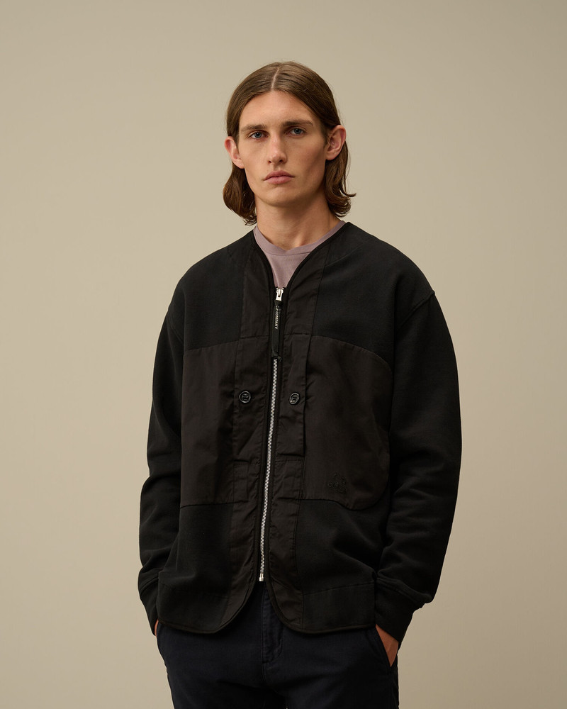C.P. Company Diagonal Fleece Mixed Zipped Sweatshirt outlook
