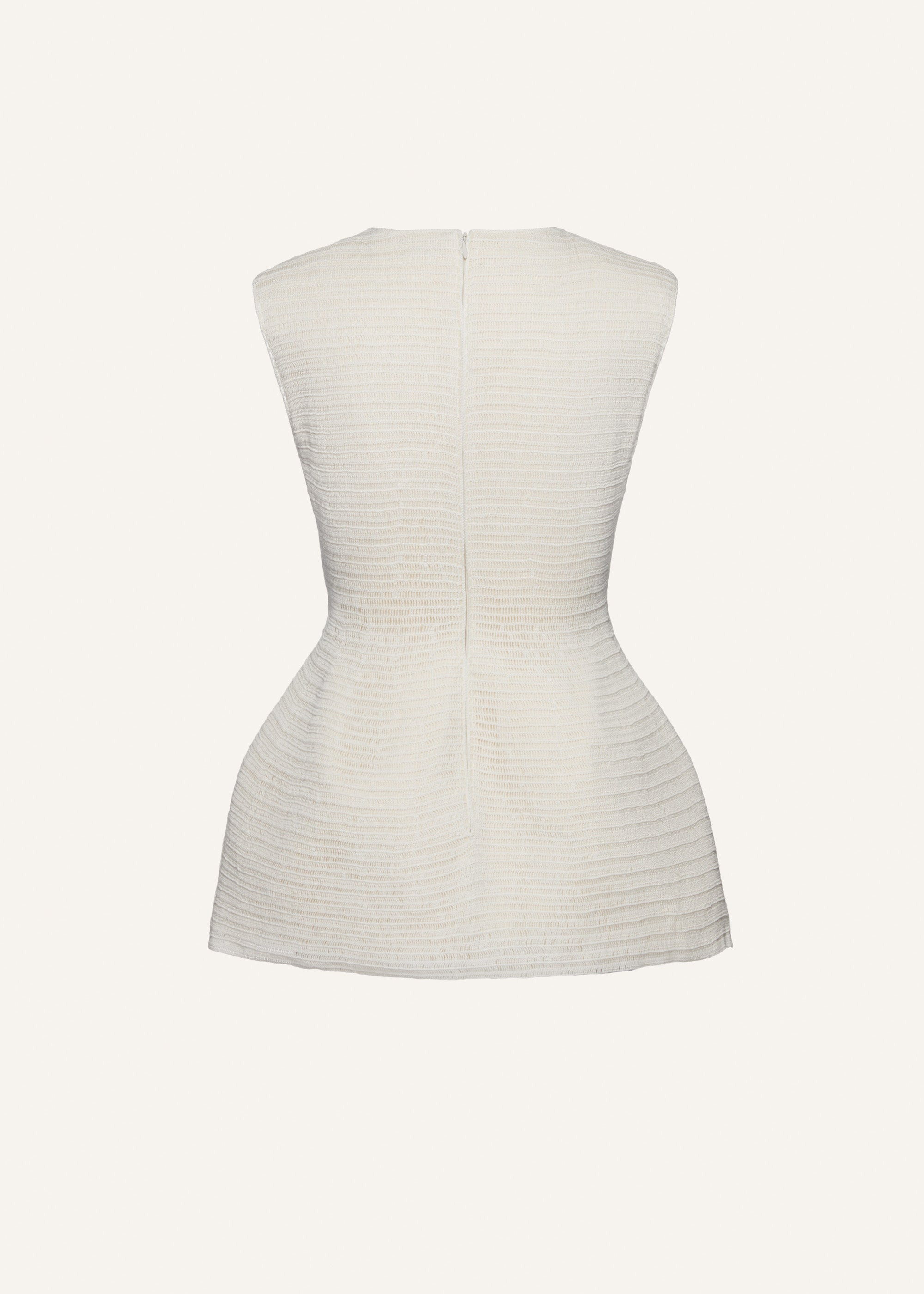 Handmade lace babydoll dress in cream - 2