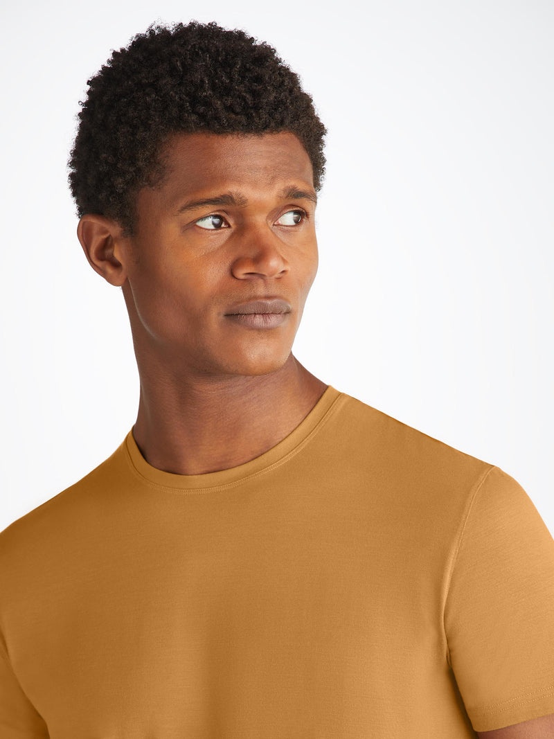 Men's T-Shirt Basel Micro Modal Stretch Gold - 5