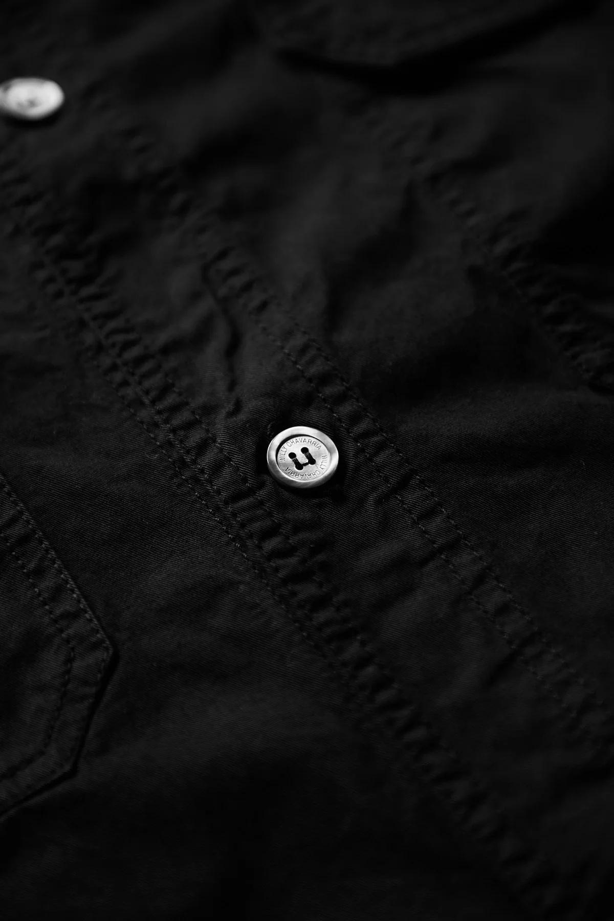 Willy Chavarria S/S Corcoran Work Shirt Black - 3