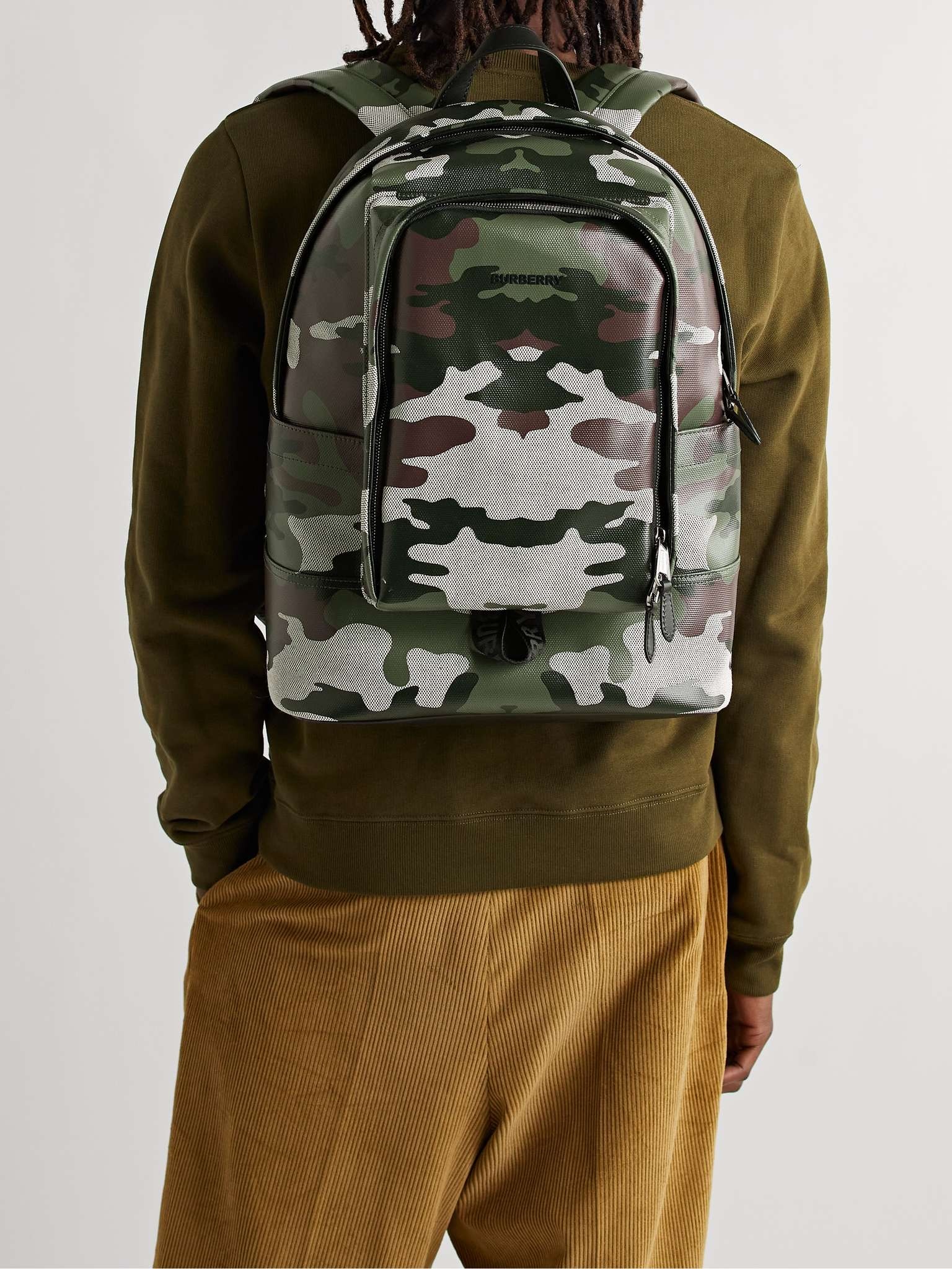 Logo-Appliquéd Camouflage-Print Coated-Canvas Backpack - 2