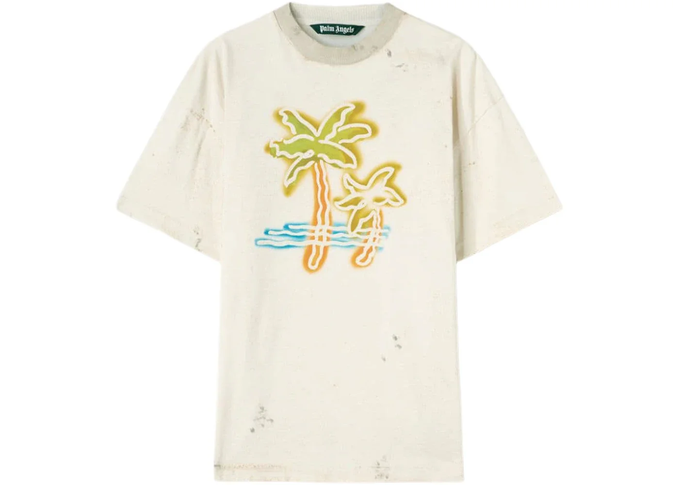 Palm Angels Palm Neon T-Shirt Off White/Multicolor - 1