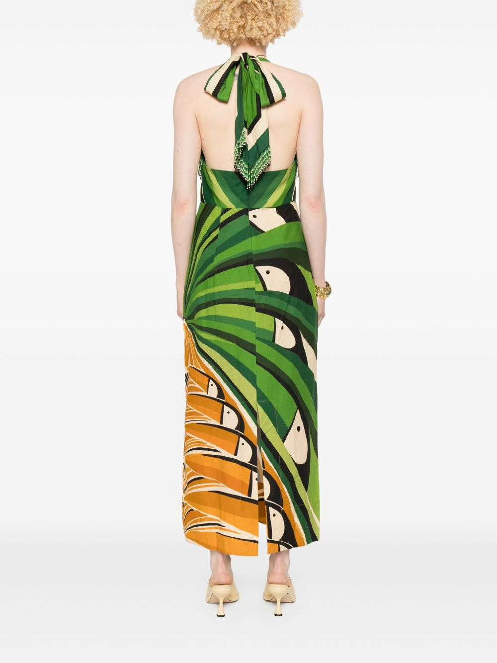 Toucan Tree maxi dress - 4