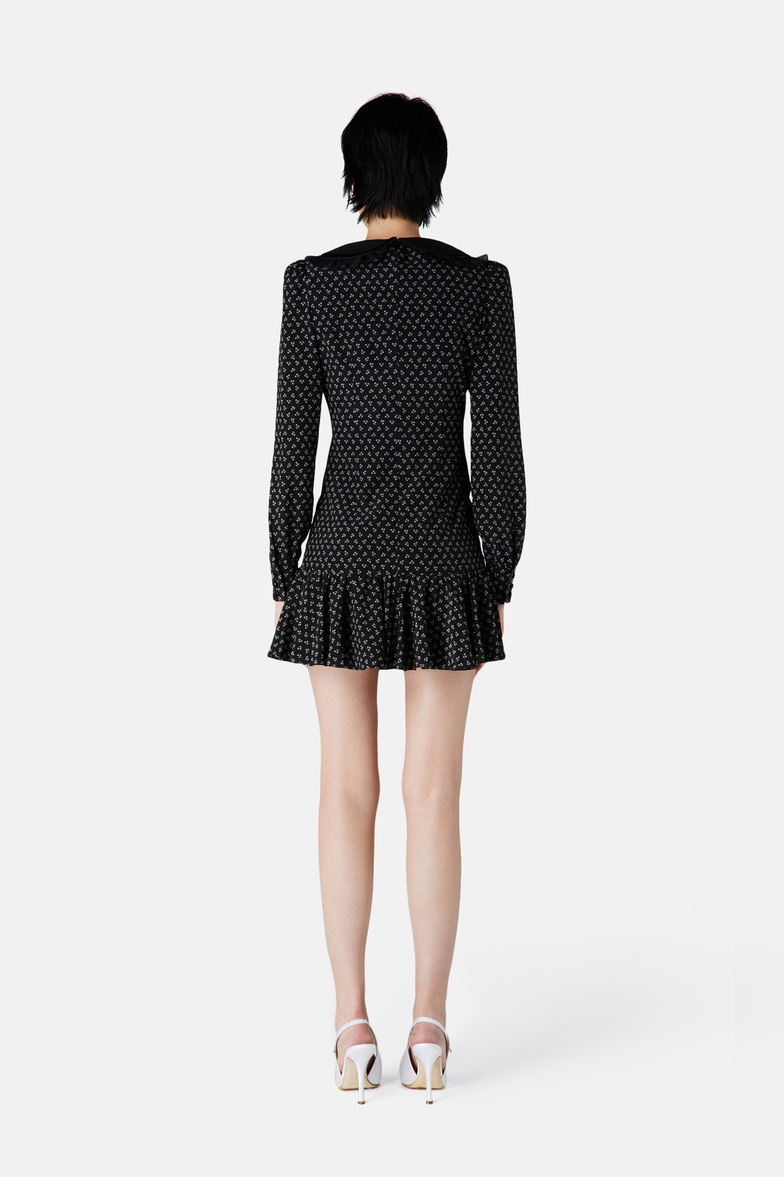 SMALL FLOWER PRINT MINI DRESS - 4
