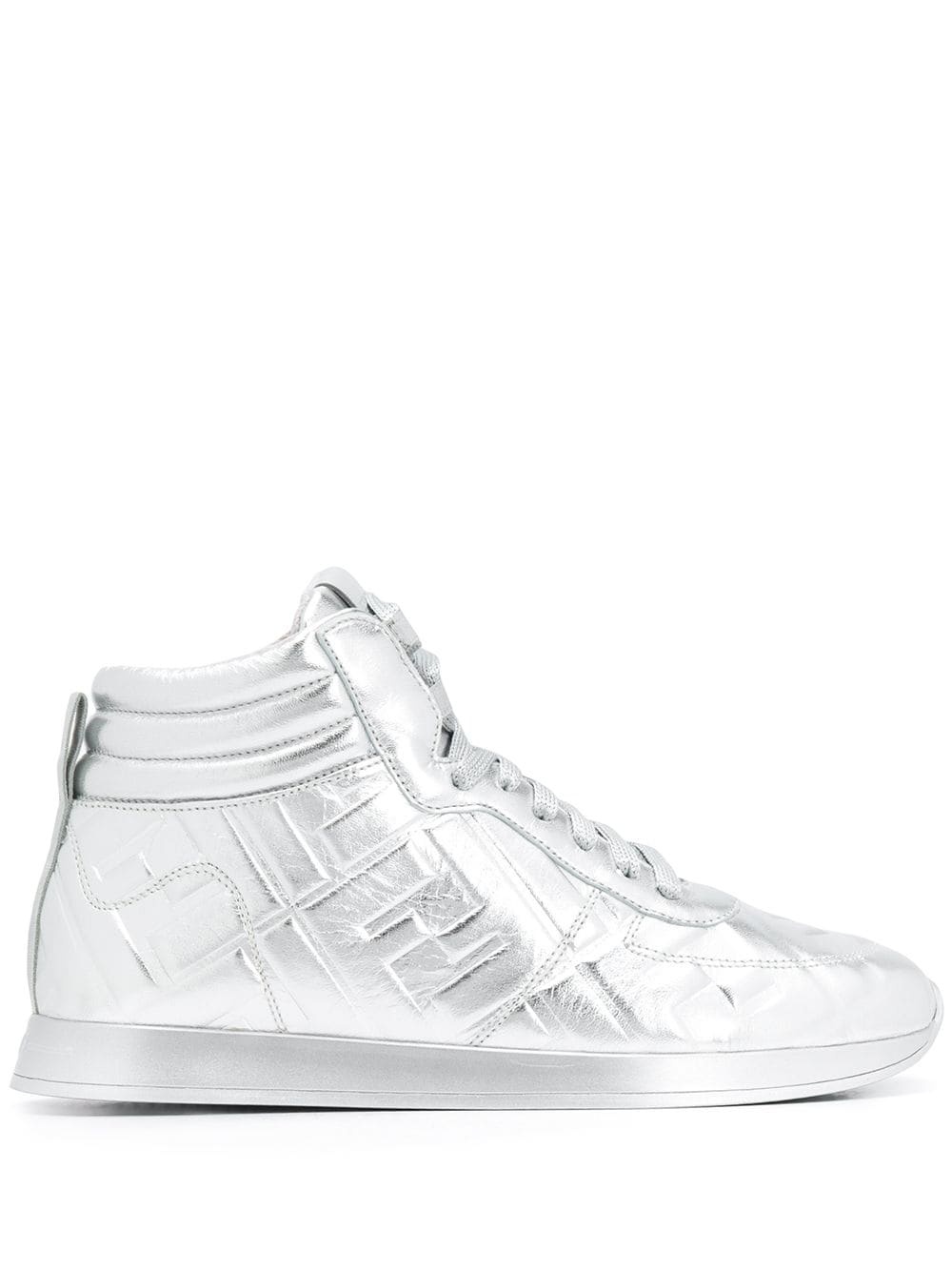 embossed FF motif sneakers - 1