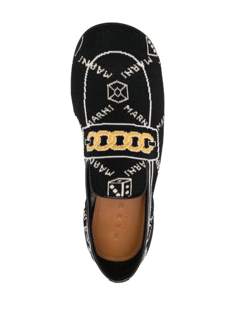 Marnigram trompe l'oeil jacquard moccasins - 4