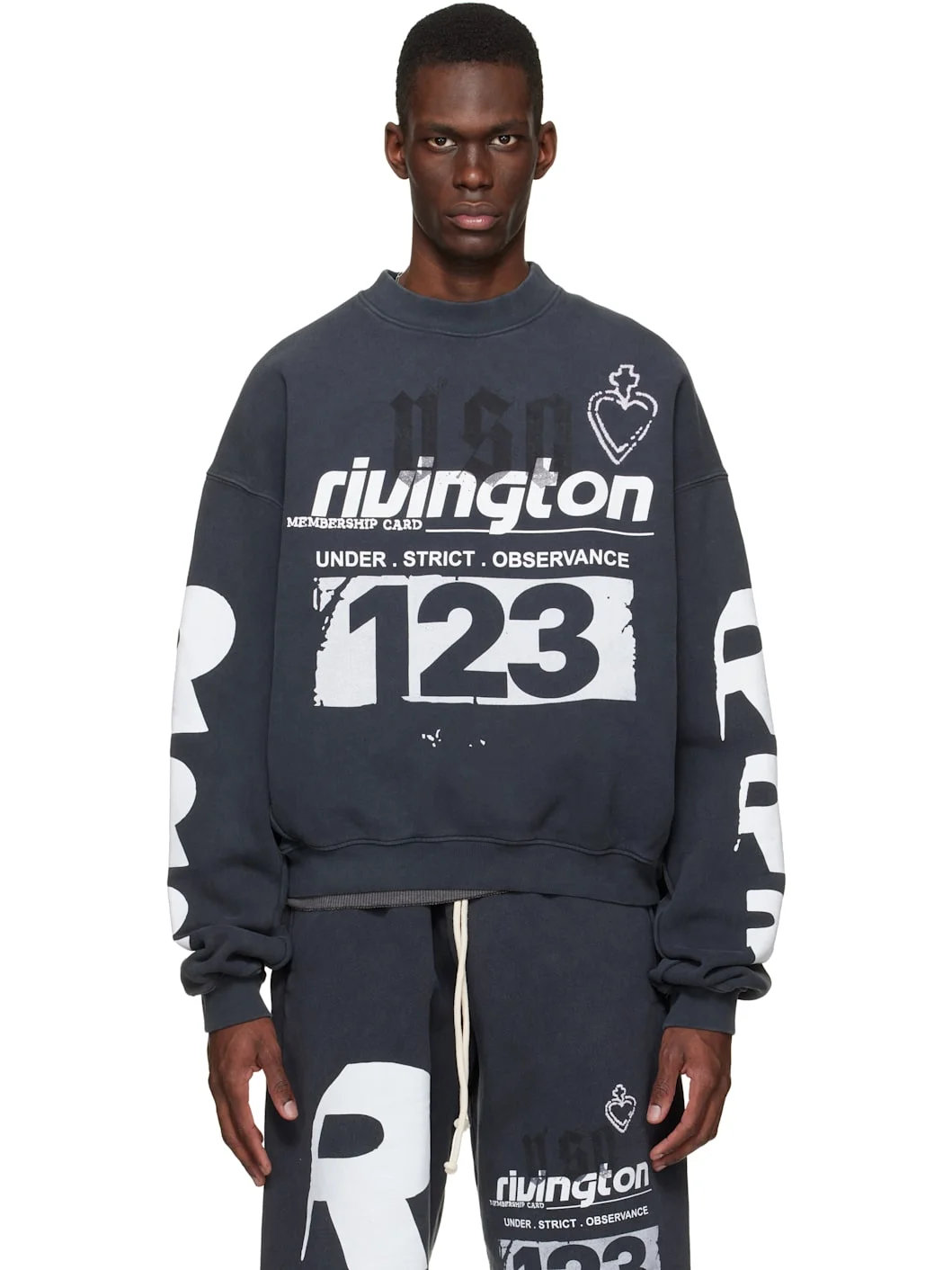 Black Membership USO Crewneck Sweatshirt - 1