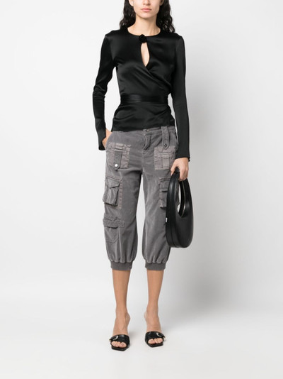 Blumarine multi-pocket cropped trousers outlook