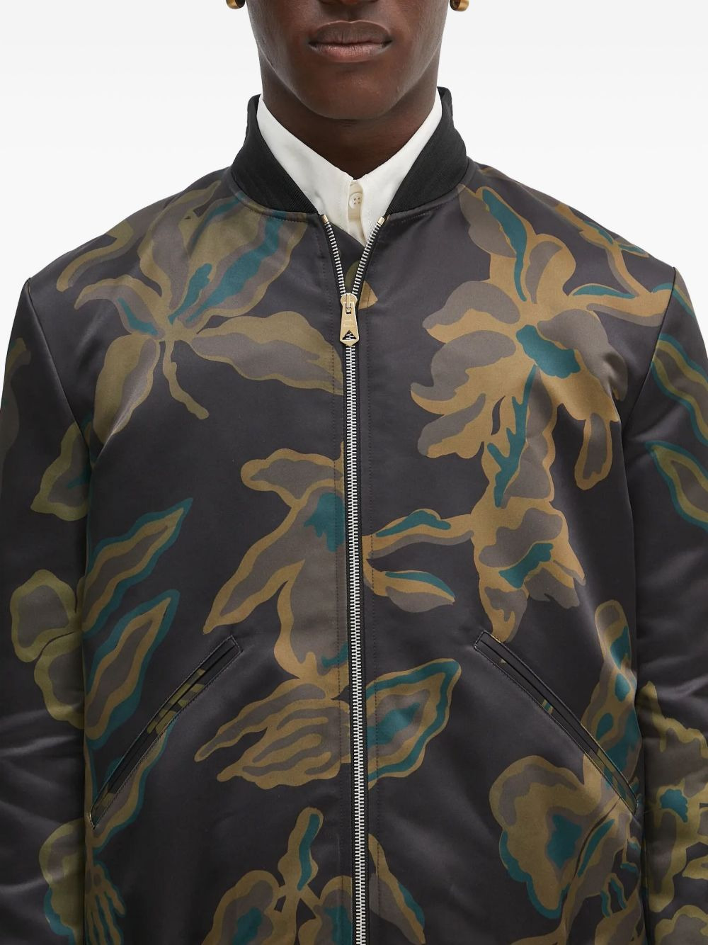 floral-print bomber jacket - 4