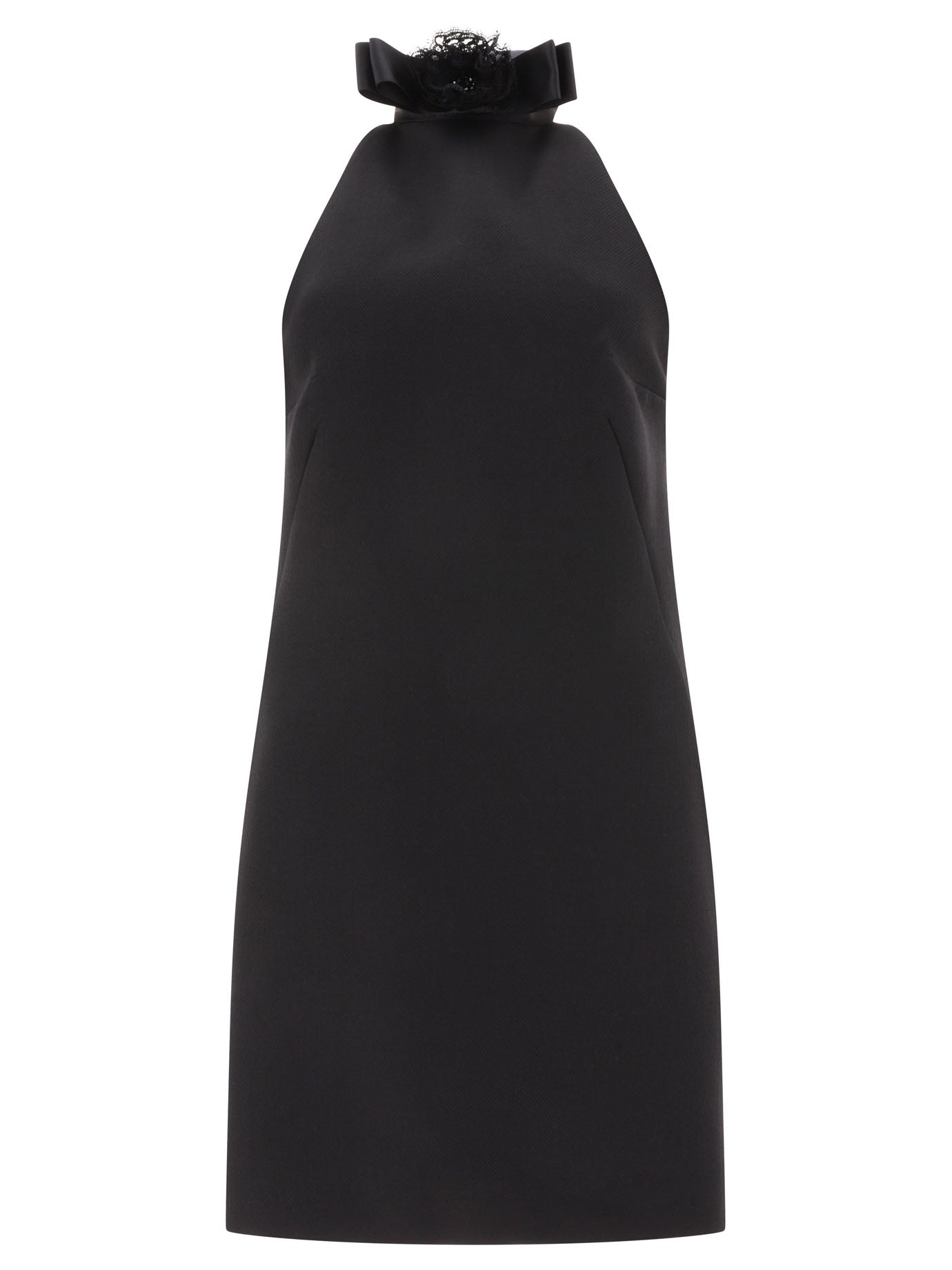 Dolce & Gabbana Short Woolen Dress With Rear Neckline - 1